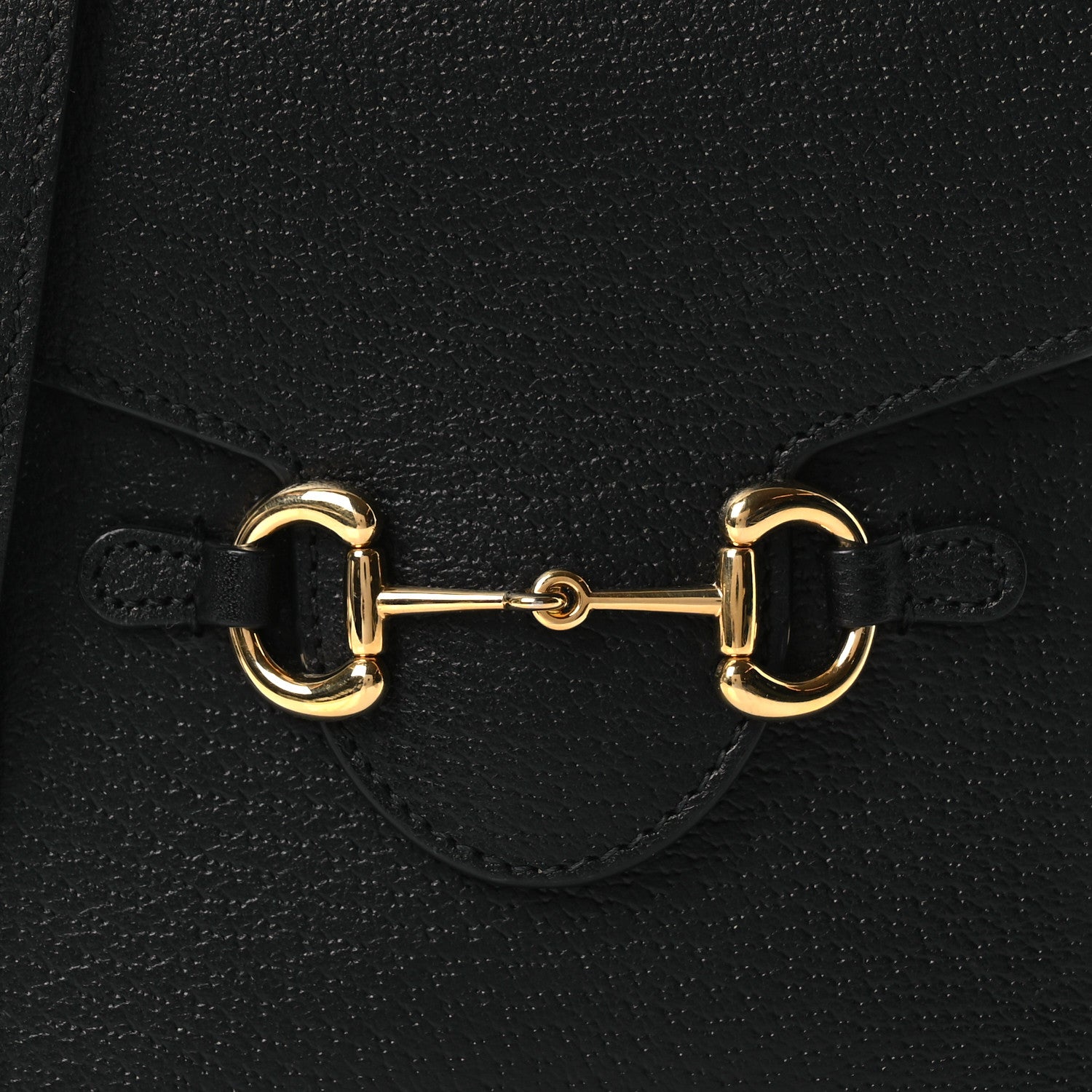 Gucci Dollar Calfskin Vertical Horsebit 1955 Crossbody Bag Black 8 of 11