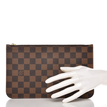 Louis Vuitton Damier Ebene Neverfull MM GM Pochette 2 of 7