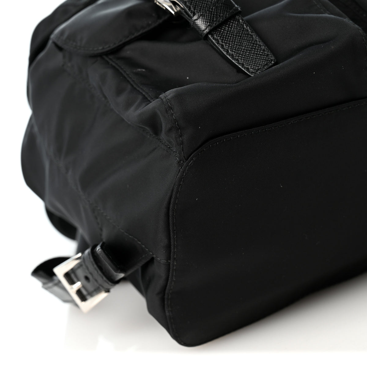 Prada Re-Nylon Vela Saffiano Small Backpack Black 8 of 9