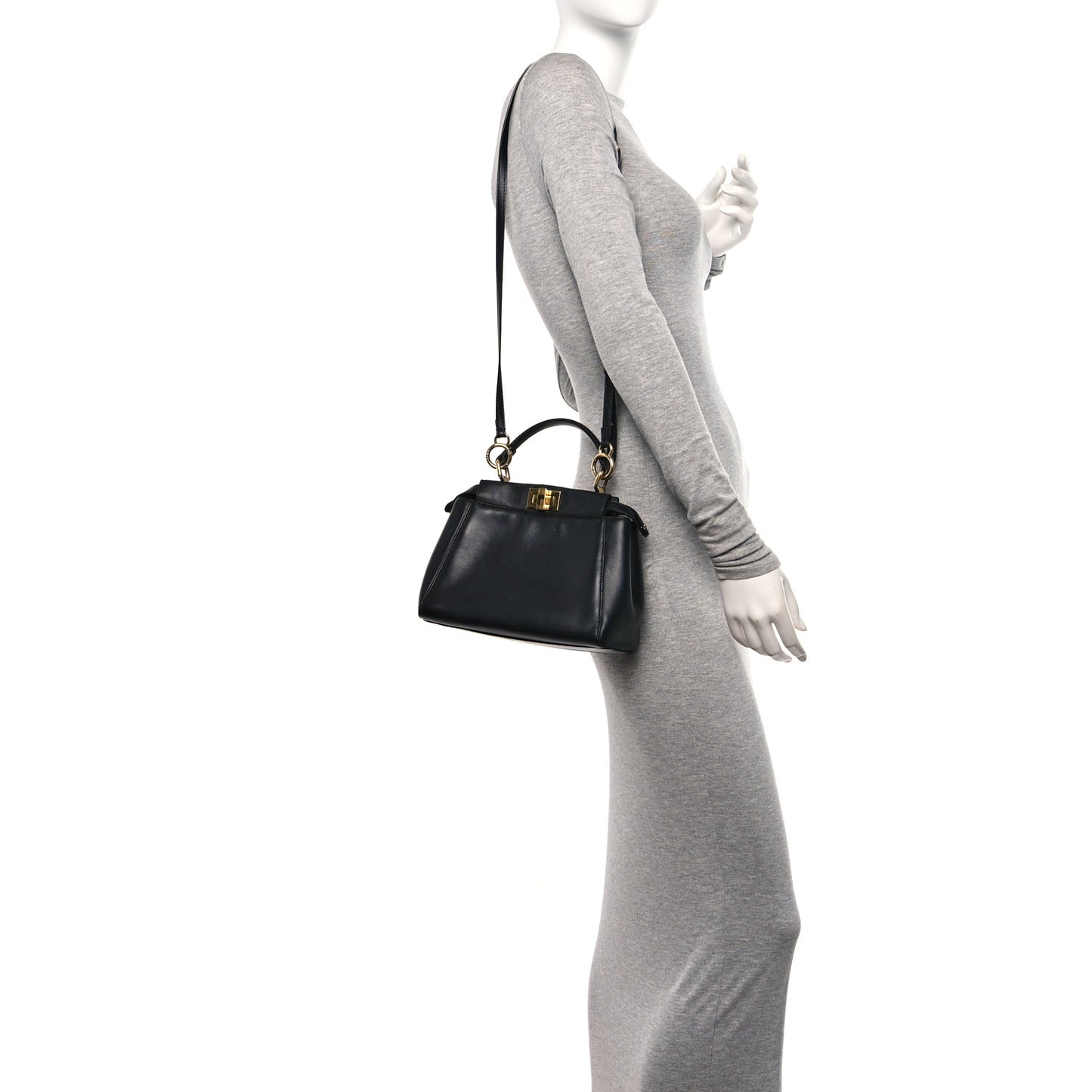 Nappa Mini Peekaboo Iconic Satchel Black