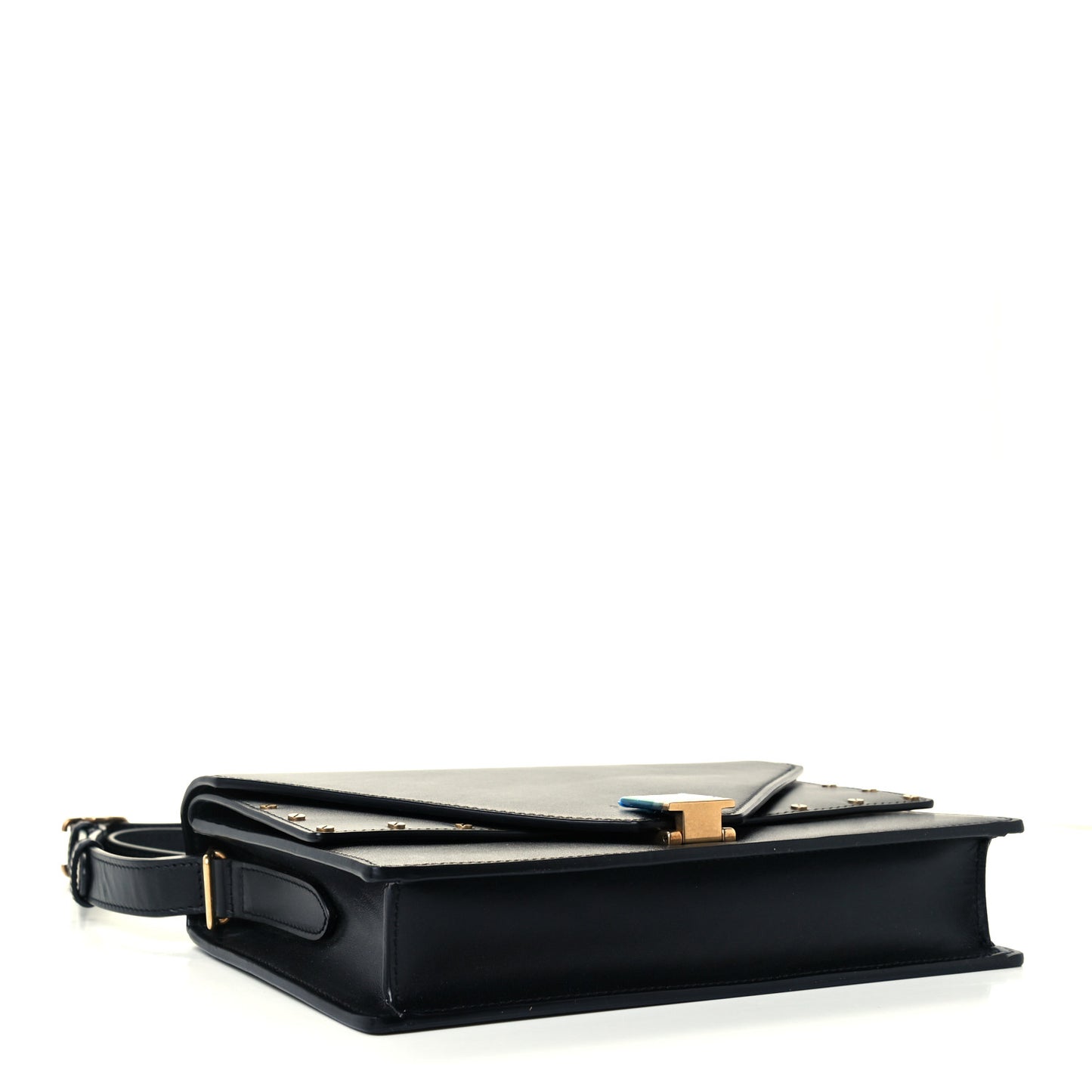 Calfskin Medium Margaux Shoulder Bag Black