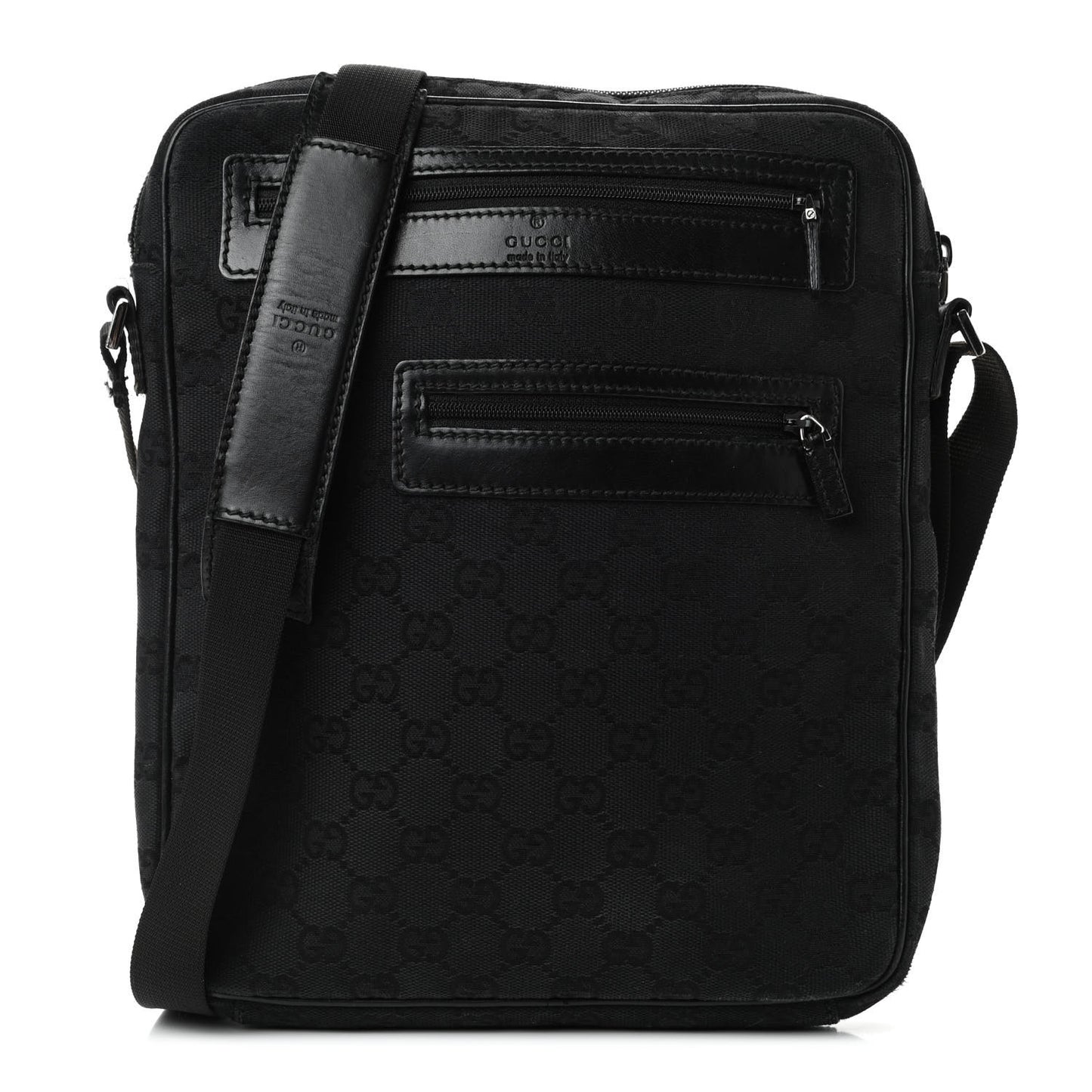 Monogram Messenger Bag Black