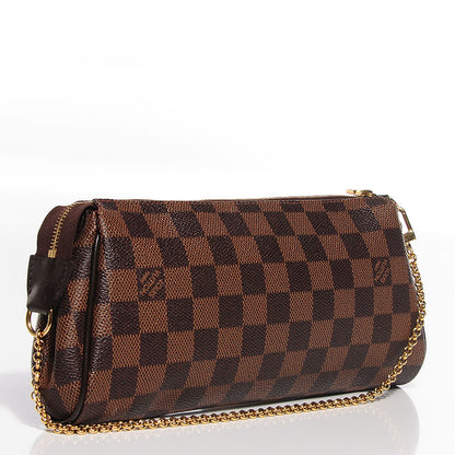 Louis Vuitton Damier Ebene Eva Clutch 3 of 8