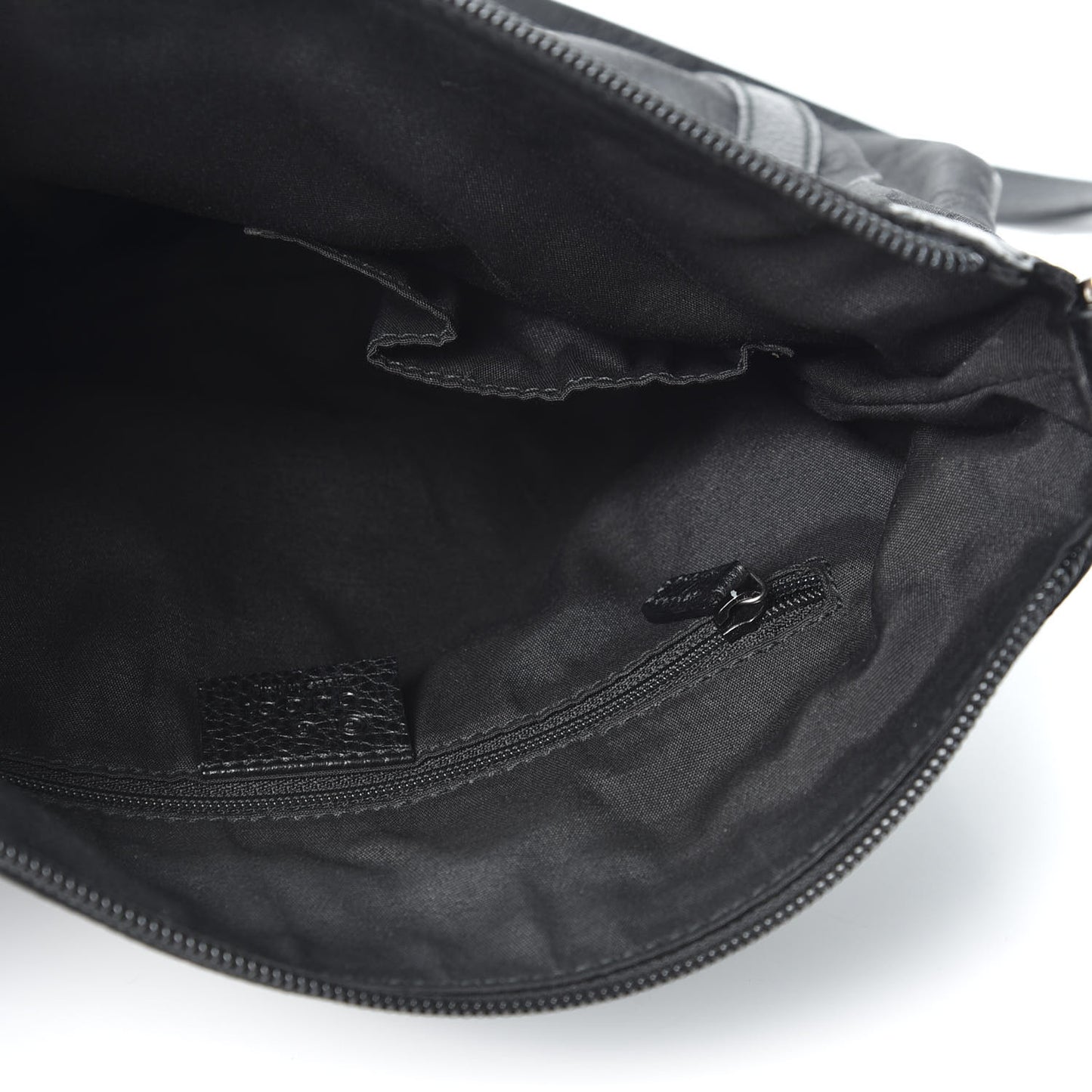 Nylon Monogram Small D Silver Ring Messenger Black