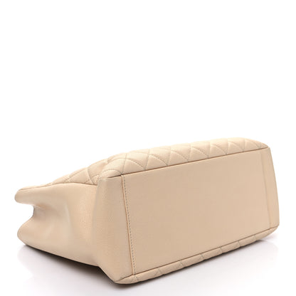 Chanel Caviar Quilted Grand Shopping Tote GST Beige Clair 4 of 9