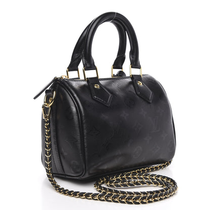 Louis Vuitton Monogram Ink Speedy BB Black 3 of 9