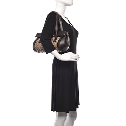 Gucci Monogram Bamboo Bullet Bag Dark Brown 2 of 14