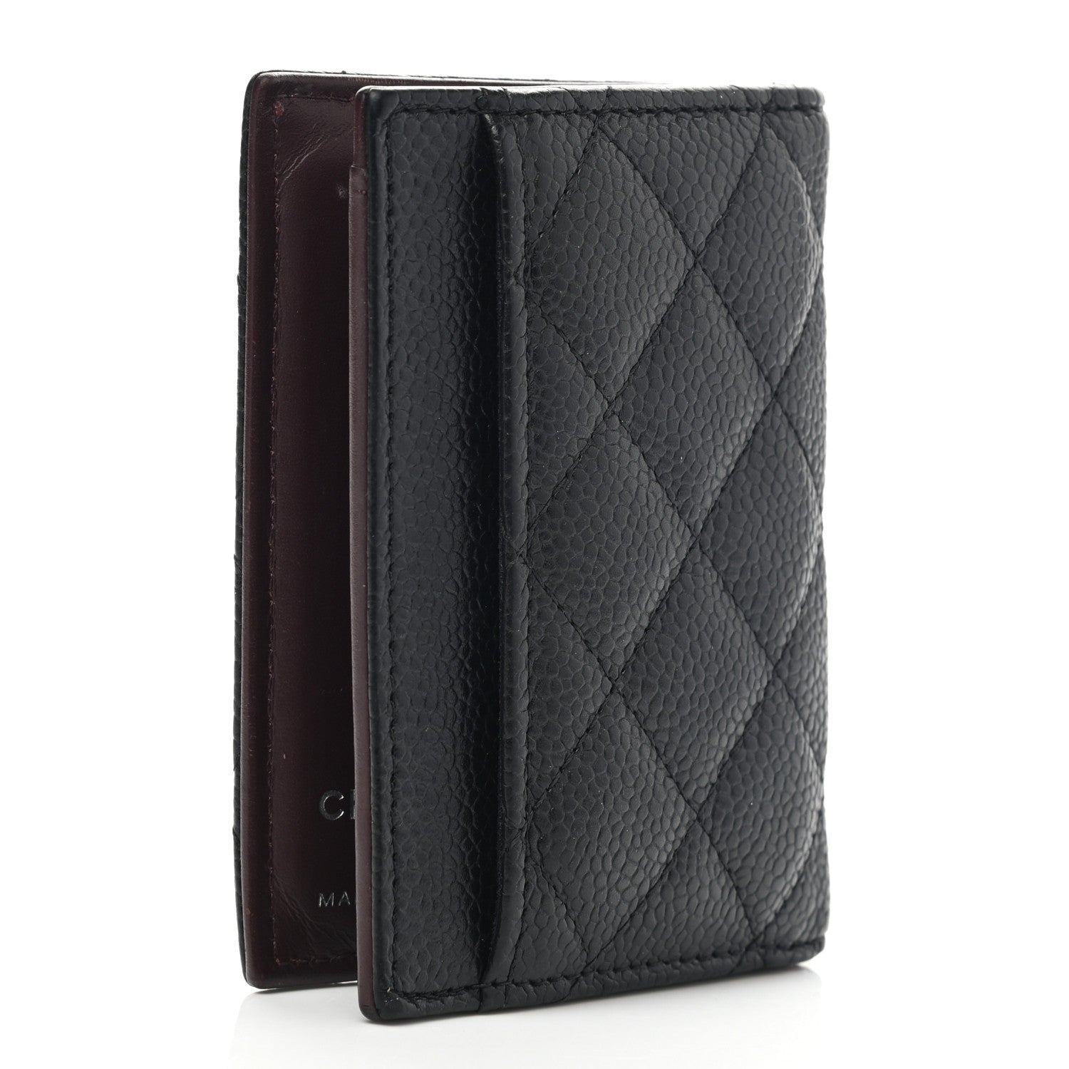 Chanel Caviar Quilted Card Holder Wallet Black 3 of 7