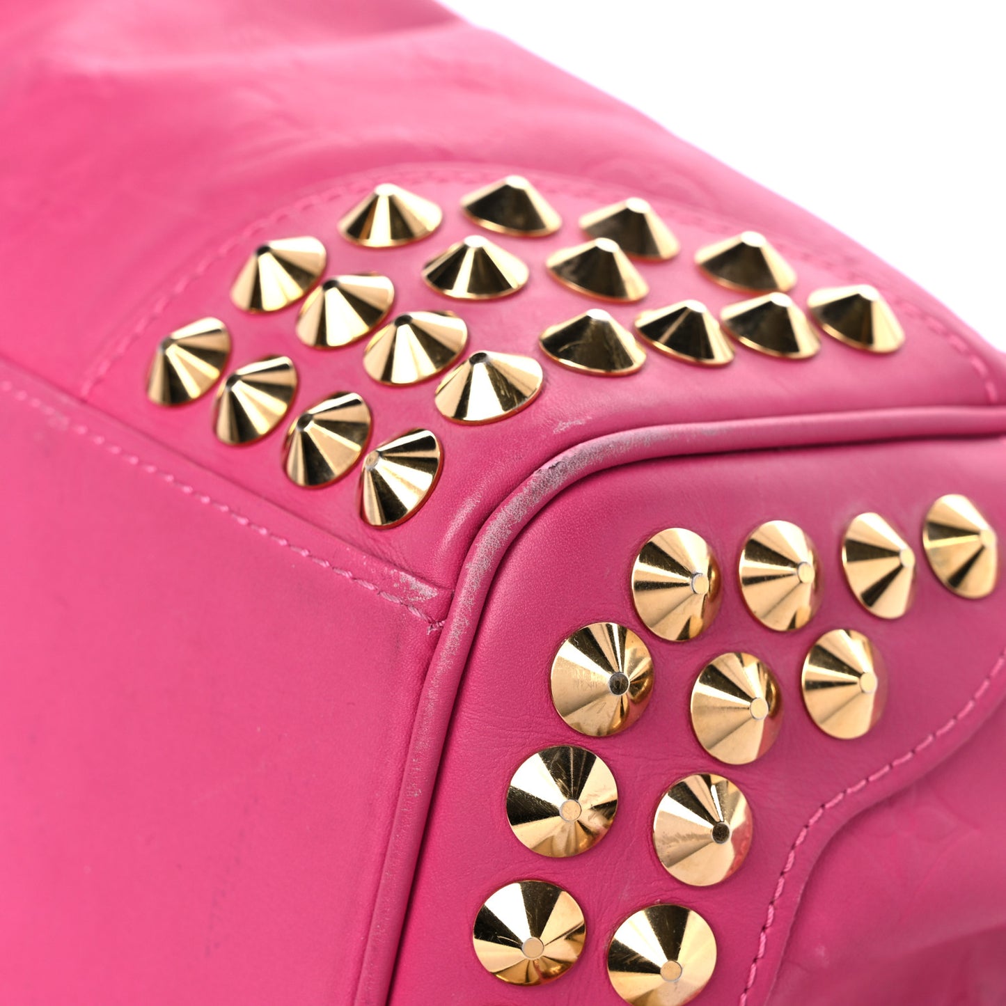 Calfskin Embossed Courtney MM Fuchsia