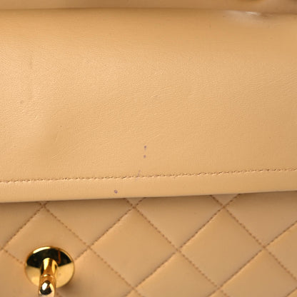 Chanel Lambskin Quilted Small Double Flap Beige 18 of 19