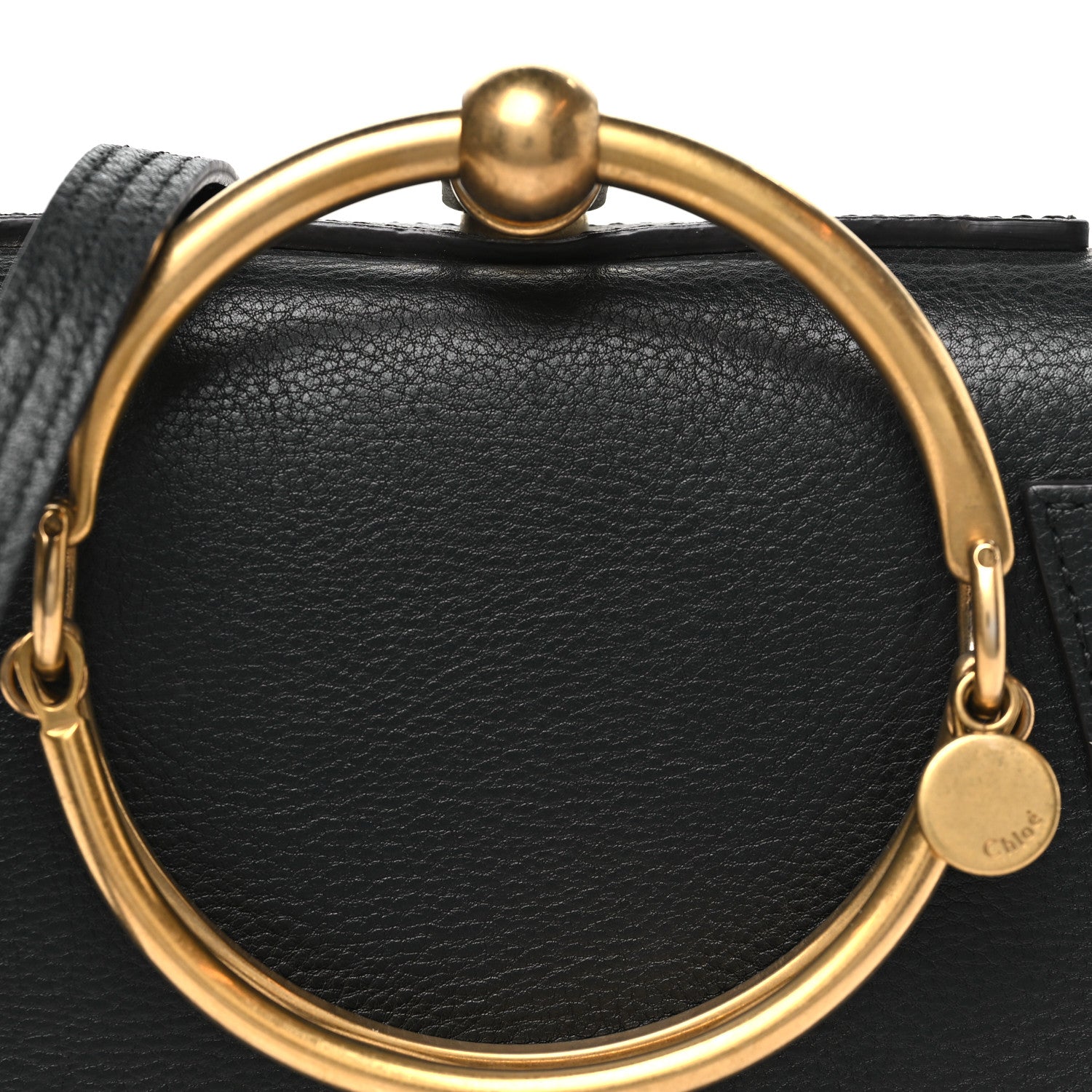 Chloe Calfskin Small Nile Bracelet Bag Black 6 of 8