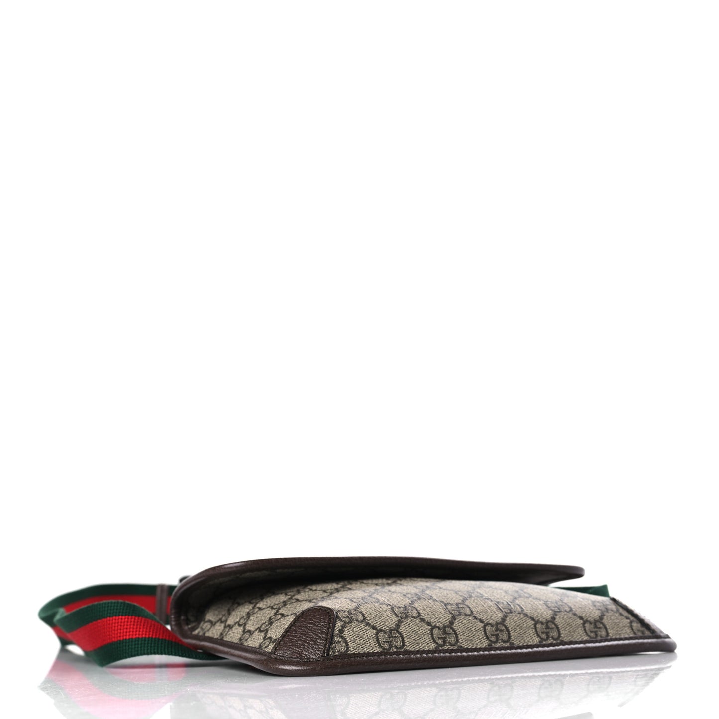 GG Supreme Monogram Neo Vintage Web Belt Bag Brown