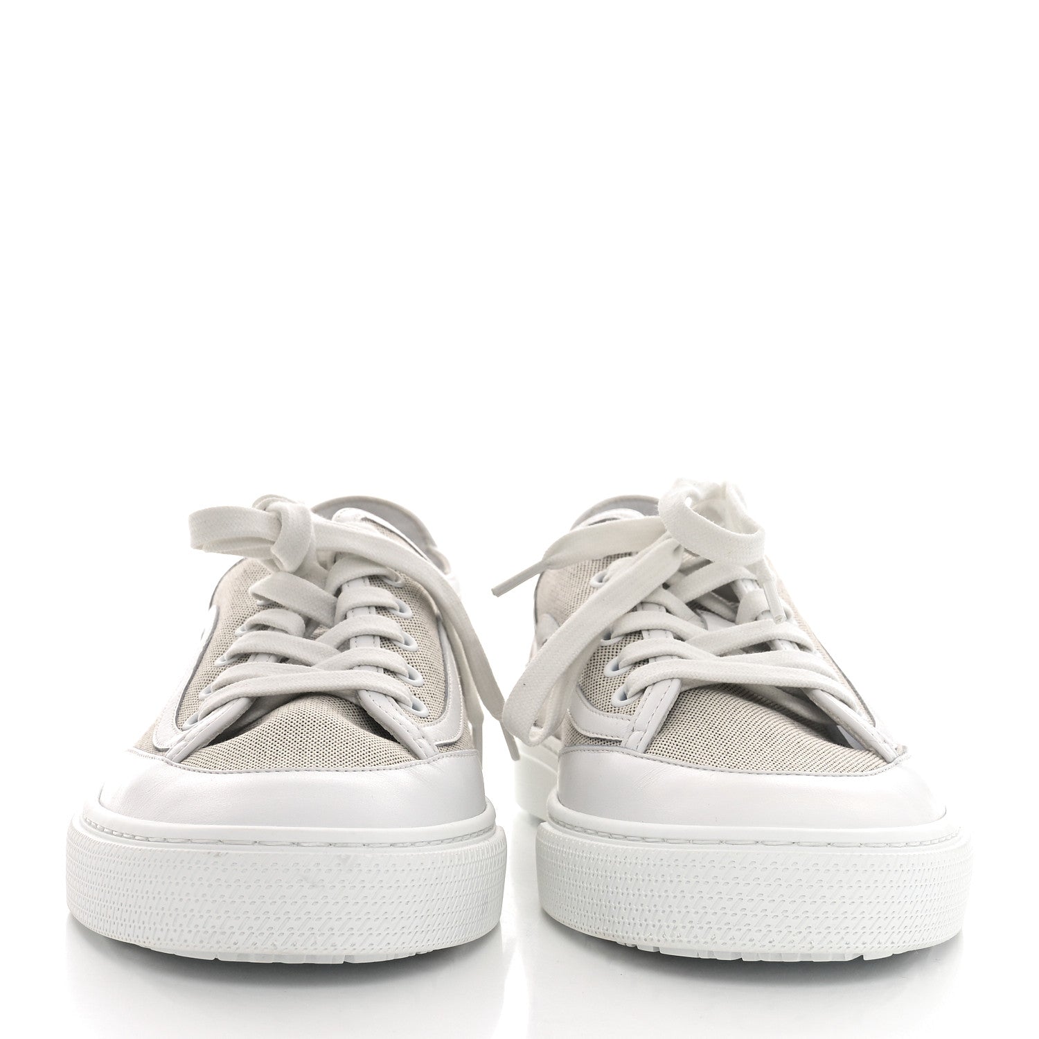 Hermes Canvas Calfskin Get Sneakers 39.5 Prunoir Blanc 2 of 7