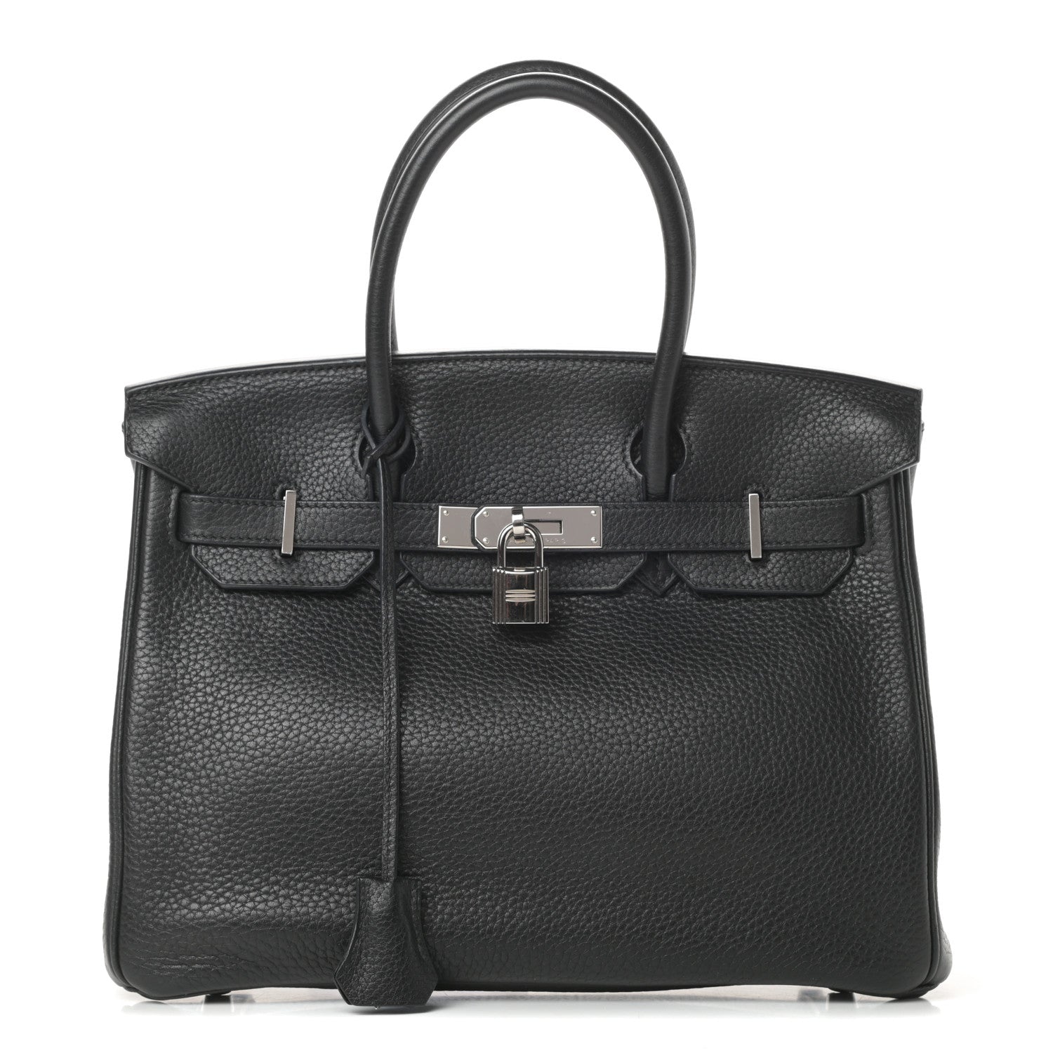 Hermes Taurillon Clemence Birkin 30 Black 1 of 10