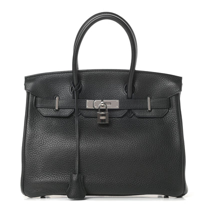 Hermes Taurillon Clemence Birkin 30 Black 1 of 10