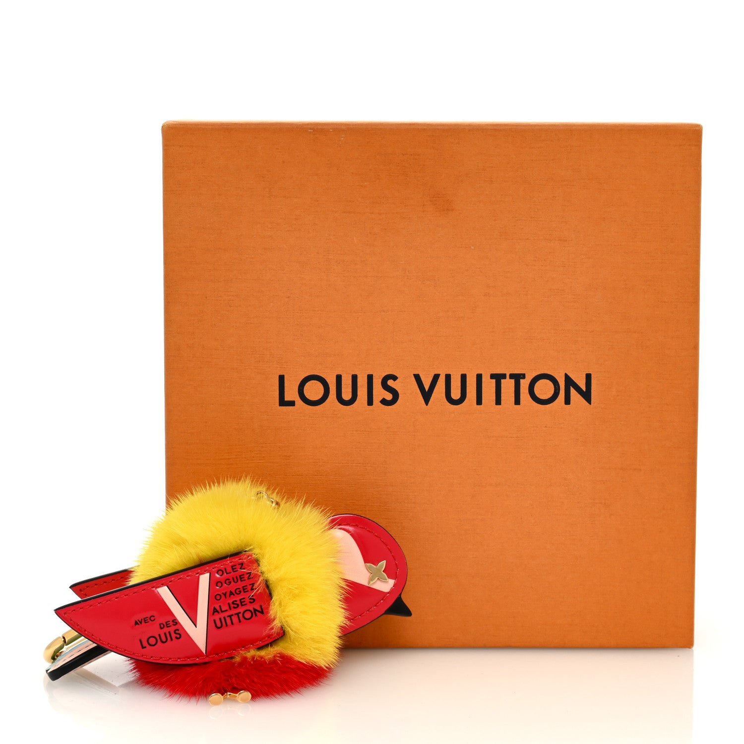 Louis Vuitton Traveling Bird Bag Charm Red 4 of 4