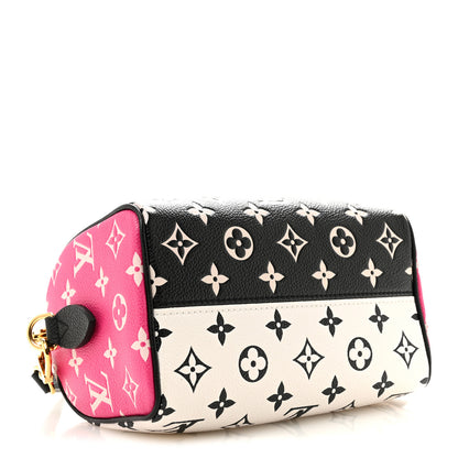 Louis Vuitton Empreinte Monogram Spring in the City Speedy Bandouliere 20 Black White Pink 4 of 10