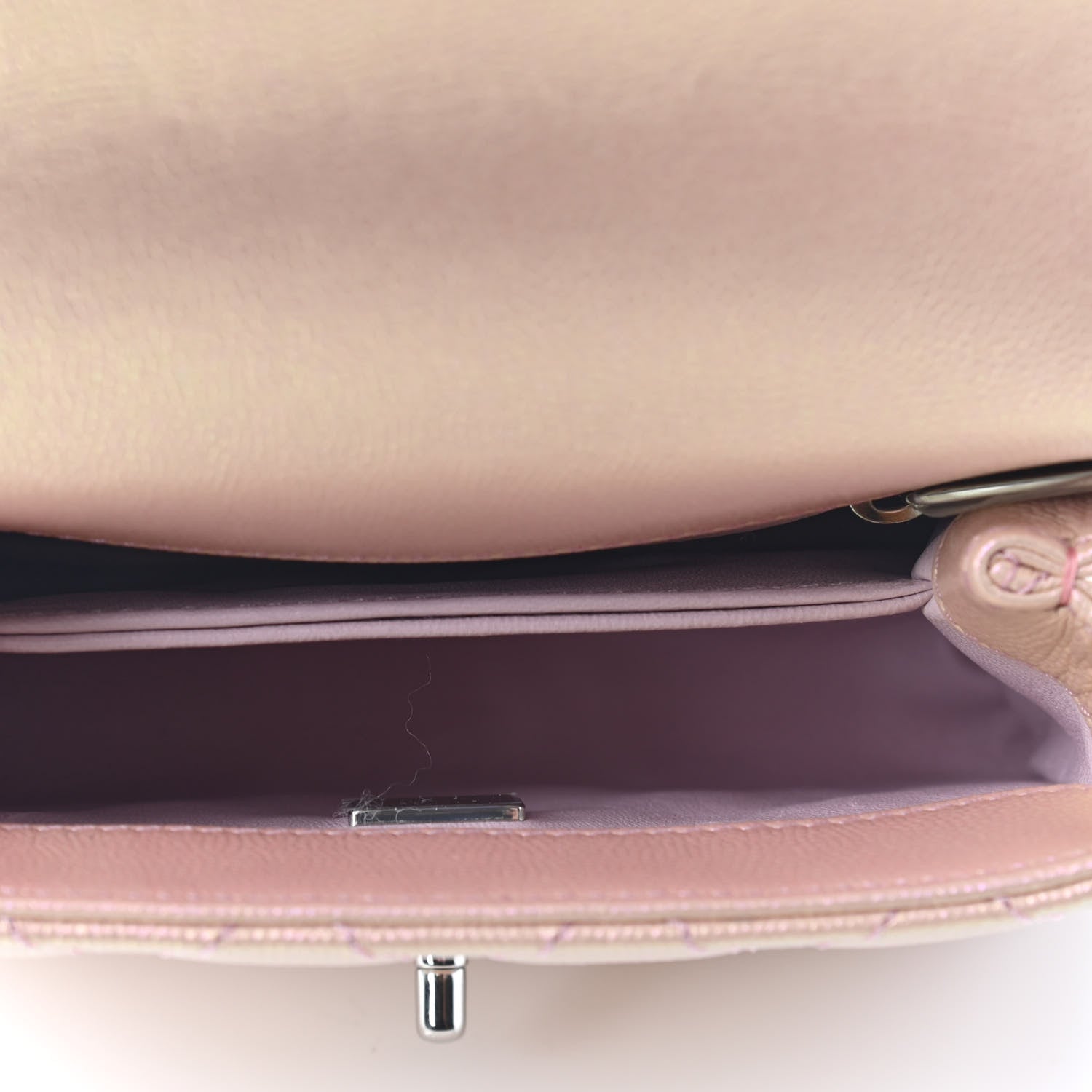Chanel Iridescent Caviar Quilted Extra Mini Coco Handle Flap Light Pink 5 of 9