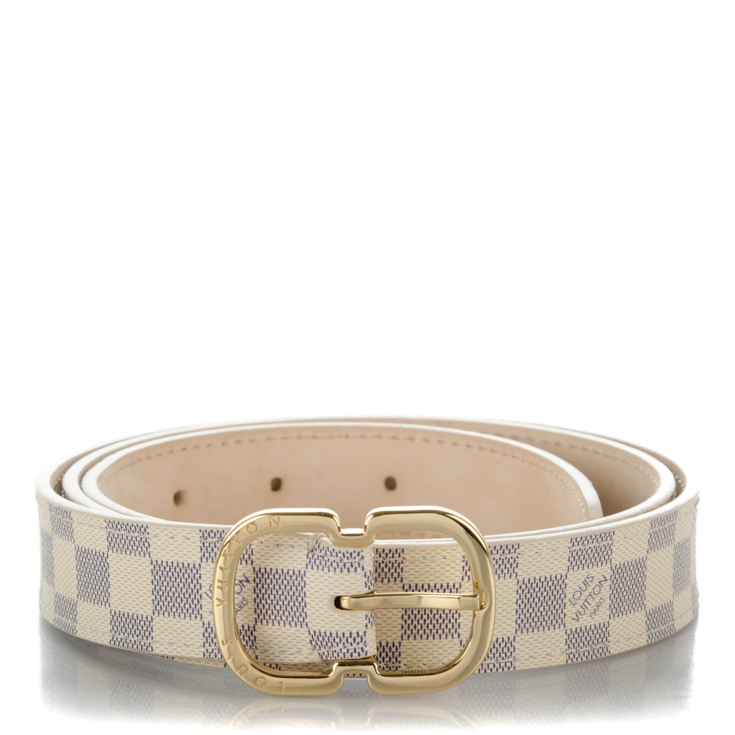 Louis Vuitton Damier Azur 25mm Belt 90 36 1 of 6