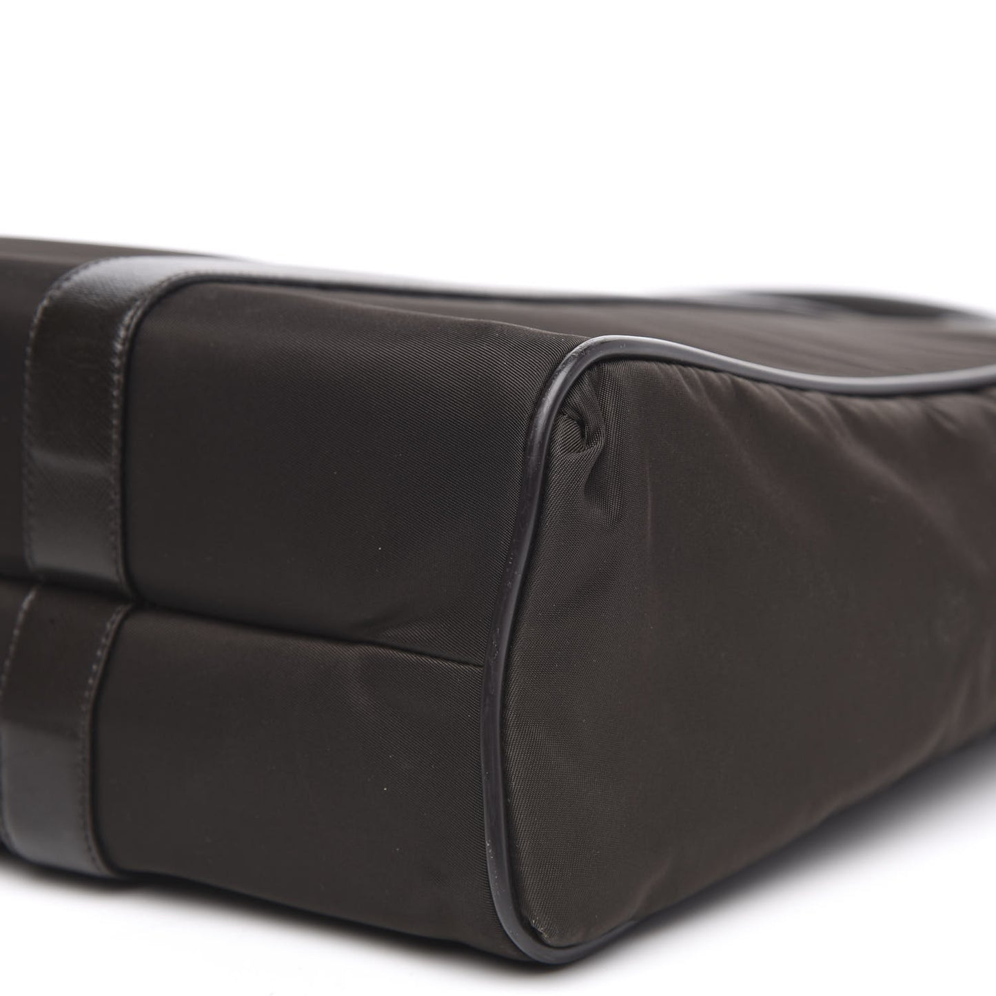 Tessuto Nylon Saffiano Tote Brown