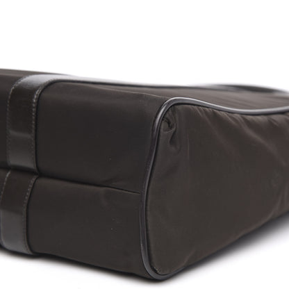 Prada Tessuto Nylon Saffiano Tote Brown 9 of 13