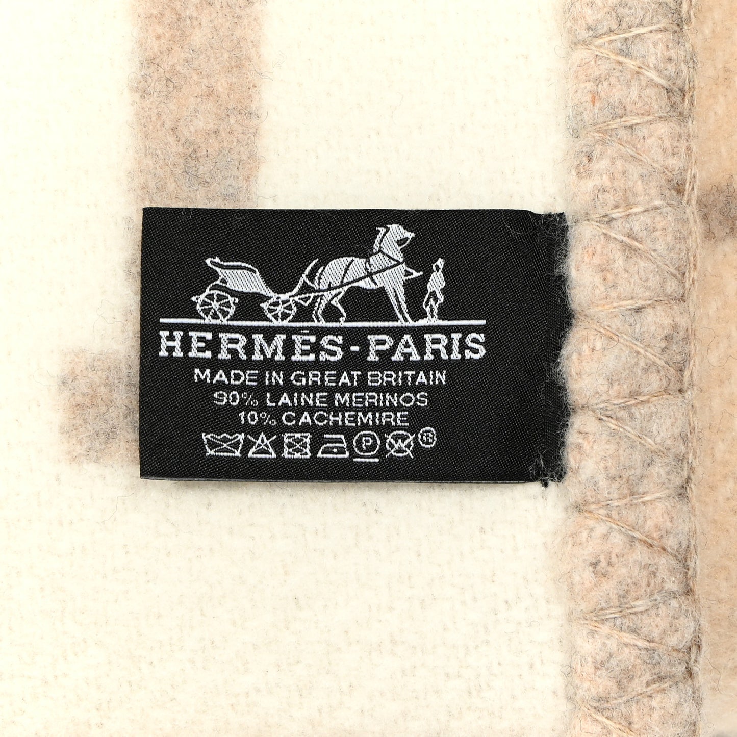 Wool Cashmere Avalon III Blanket Coco Camomille