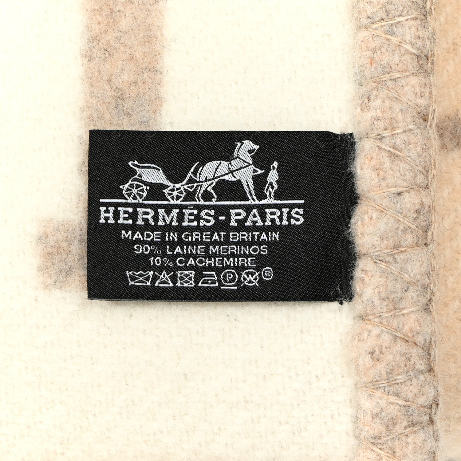 Hermes Wool Cashmere Avalon III Blanket Coco Camomille 3 of 3