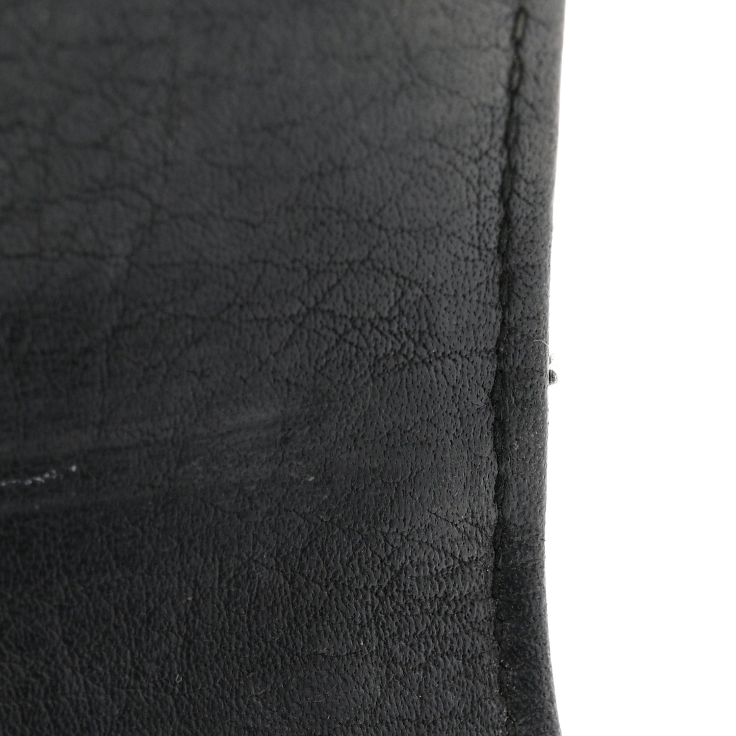 Chanel Calfskin Diamond Stitched Card Holder Wallet Black 9 of 10