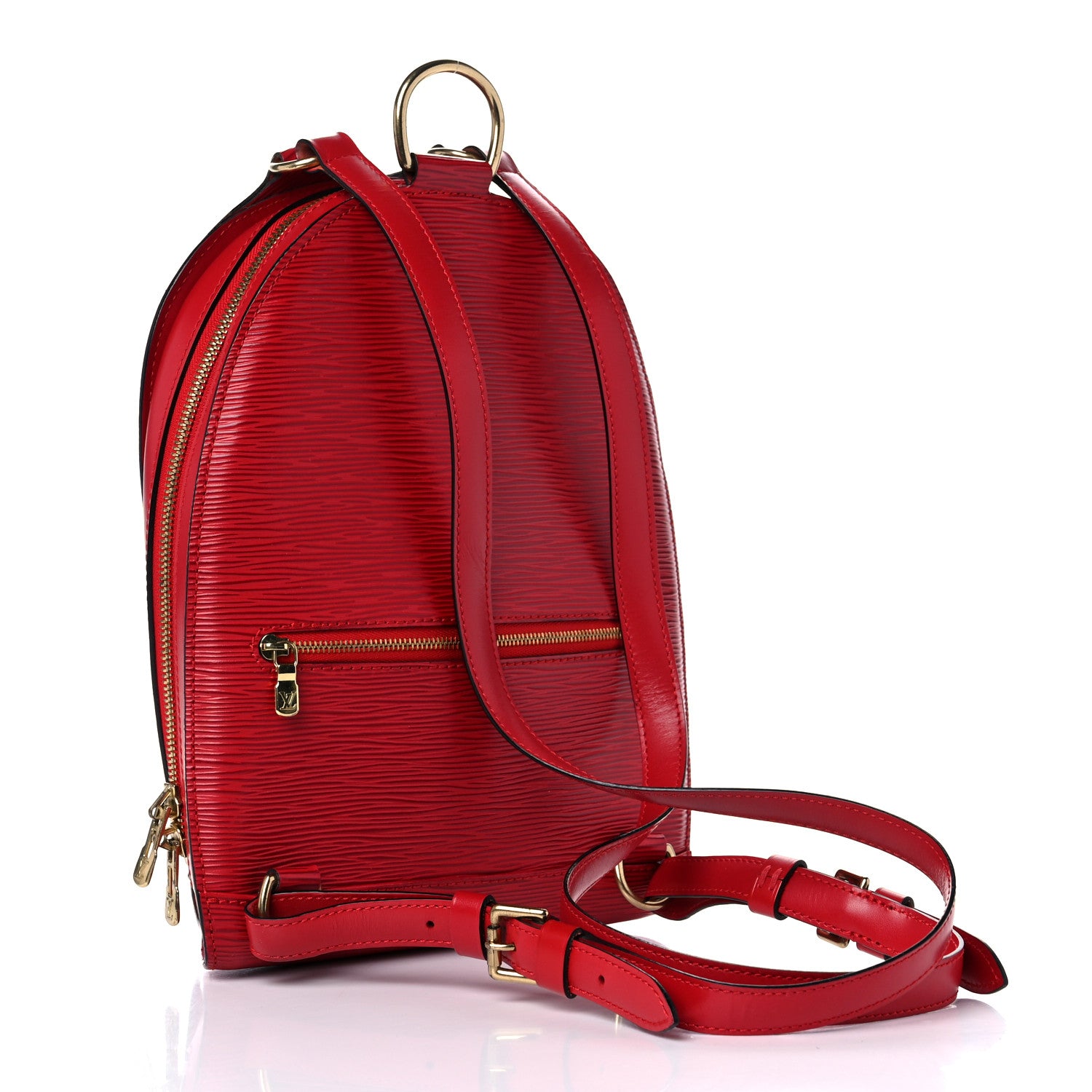 Louis Vuitton Epi Mabillon Backpack Castillan Red 3 of 13