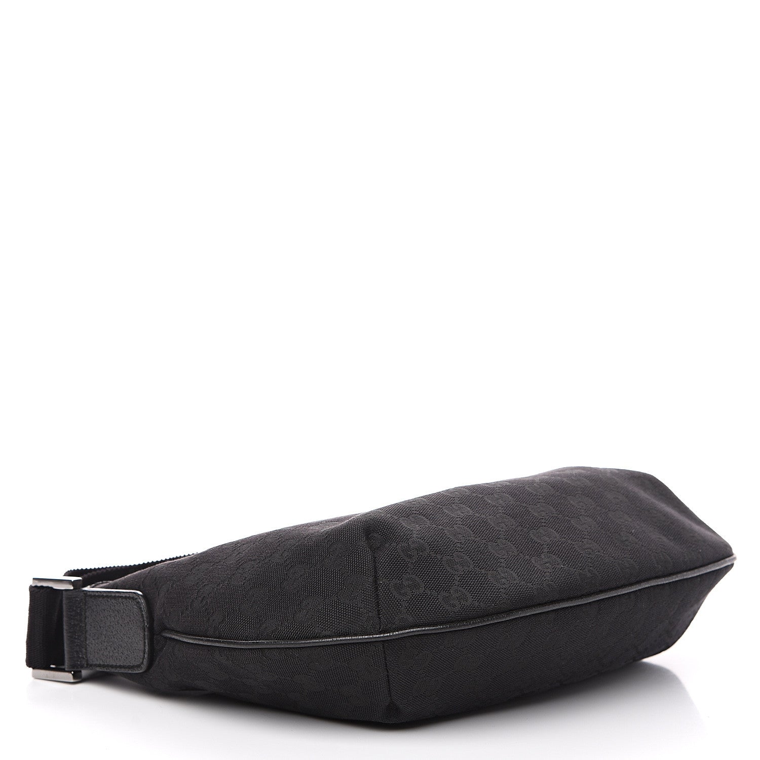 Gucci Monogram Medium Half Moon Hobo Black 3 of 12
