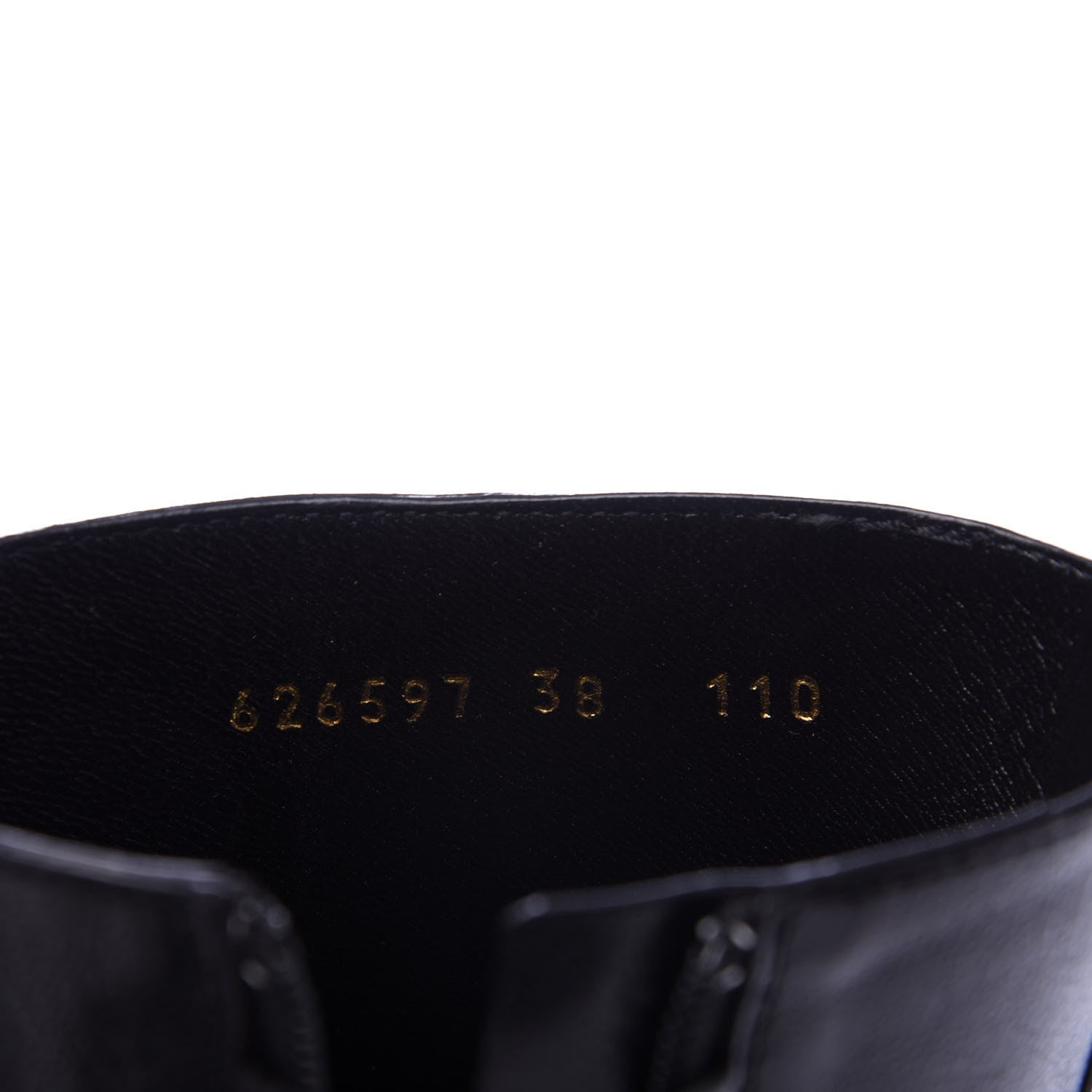 Gucci Goatskin Austin Calfskin Sylvie Chain Ankle Boots 38 Black 7 of 8
