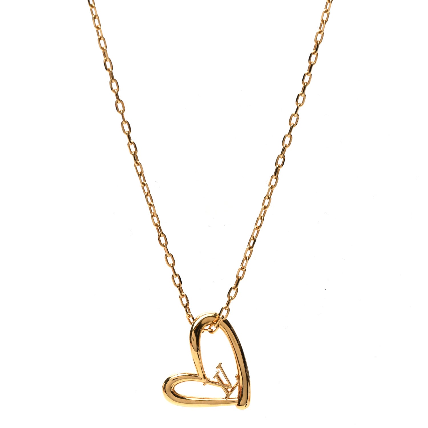 Louis Vuitton Metal Fall In Love Necklace 1 of 7