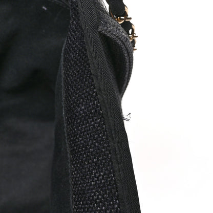 Chanel Woven Straw Raffia Medium Deauville Tote Black 11 of 11