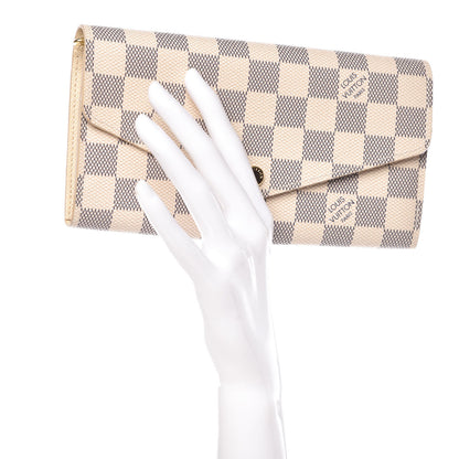Louis Vuitton Damier Azur Sarah Wallet NM 3 of 14