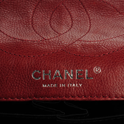Chanel Calfskin Quilted Medium Lucky Symbols Flap Dark Red 6 of 7