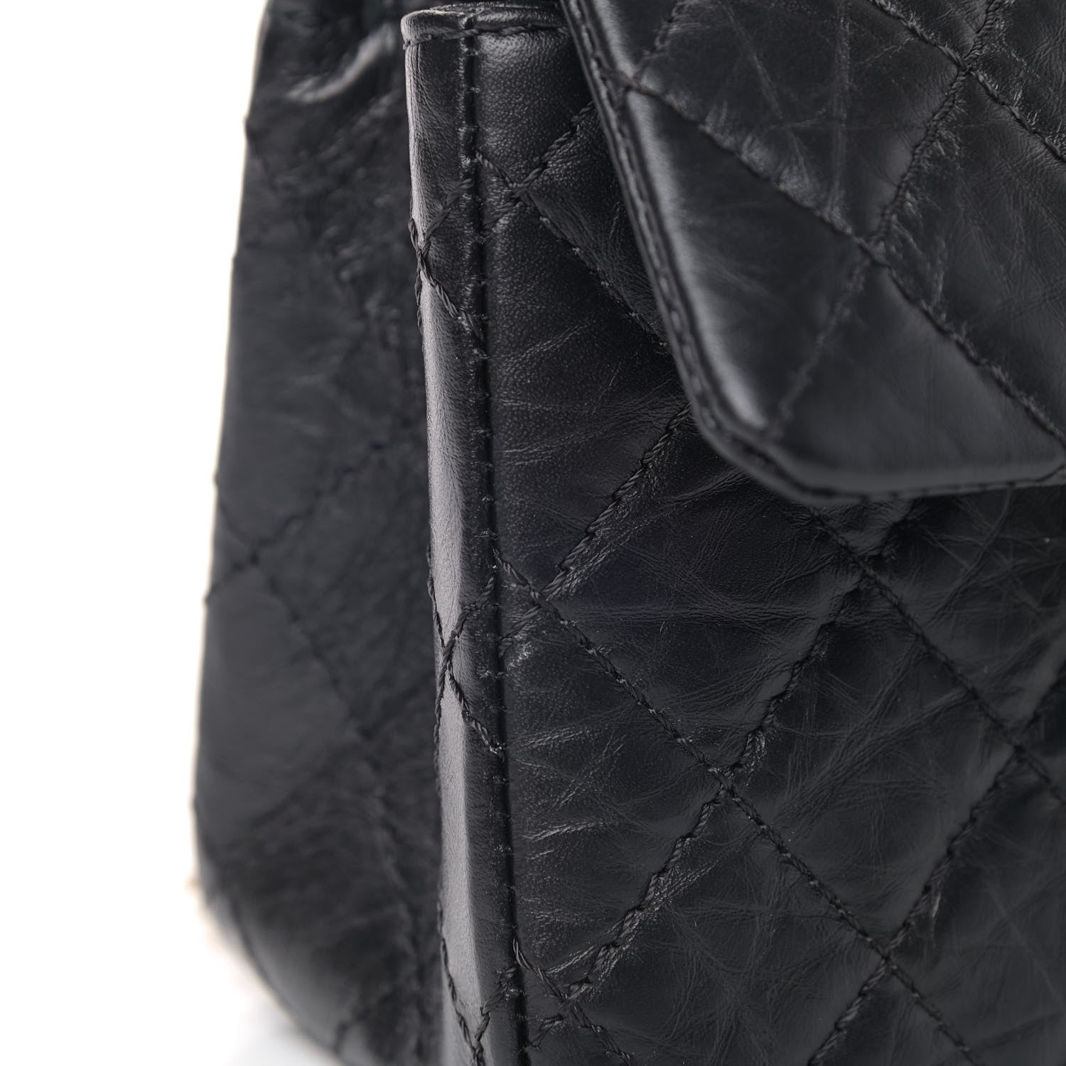 Chanel Aged Calfskin Quilted 2.55 Reissue Mini Flap Black 7 of 7