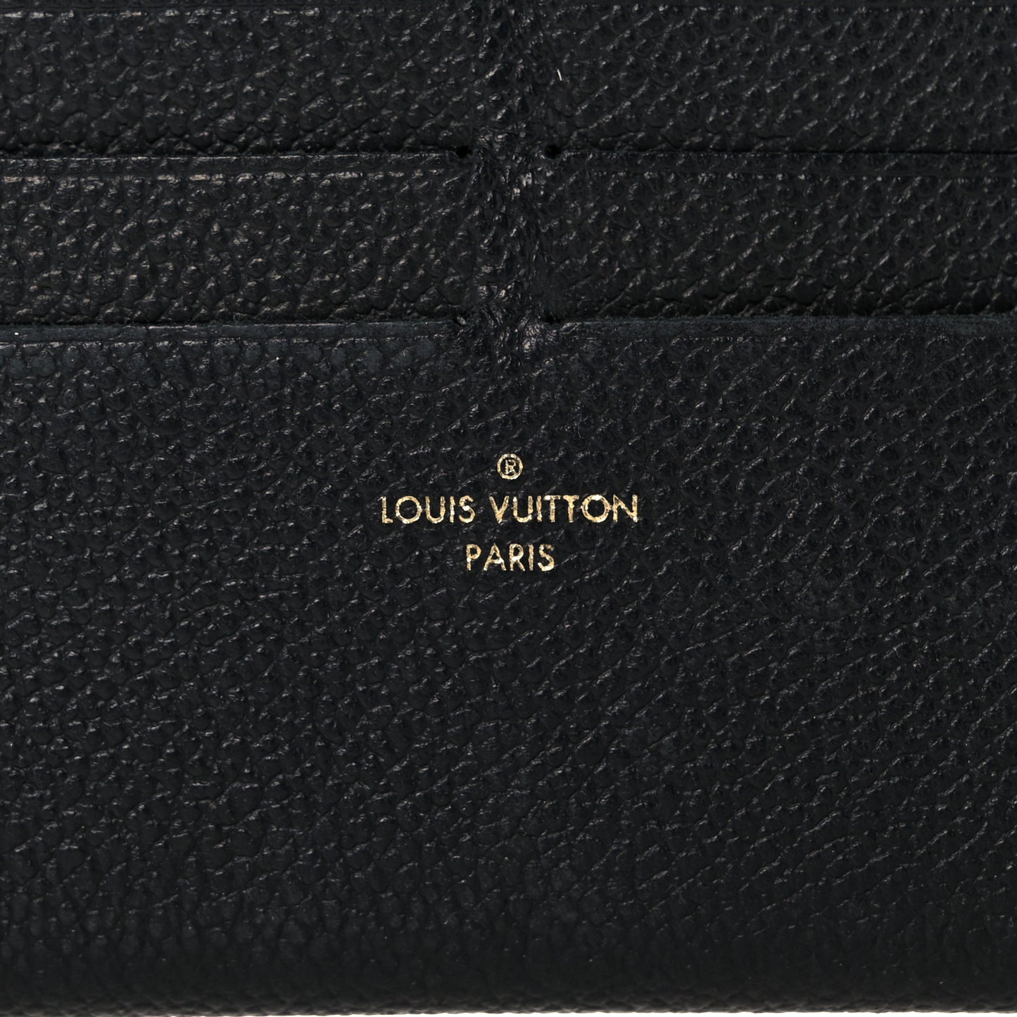Calfskin Felicie Chain Wallet Card Holder Insert Black