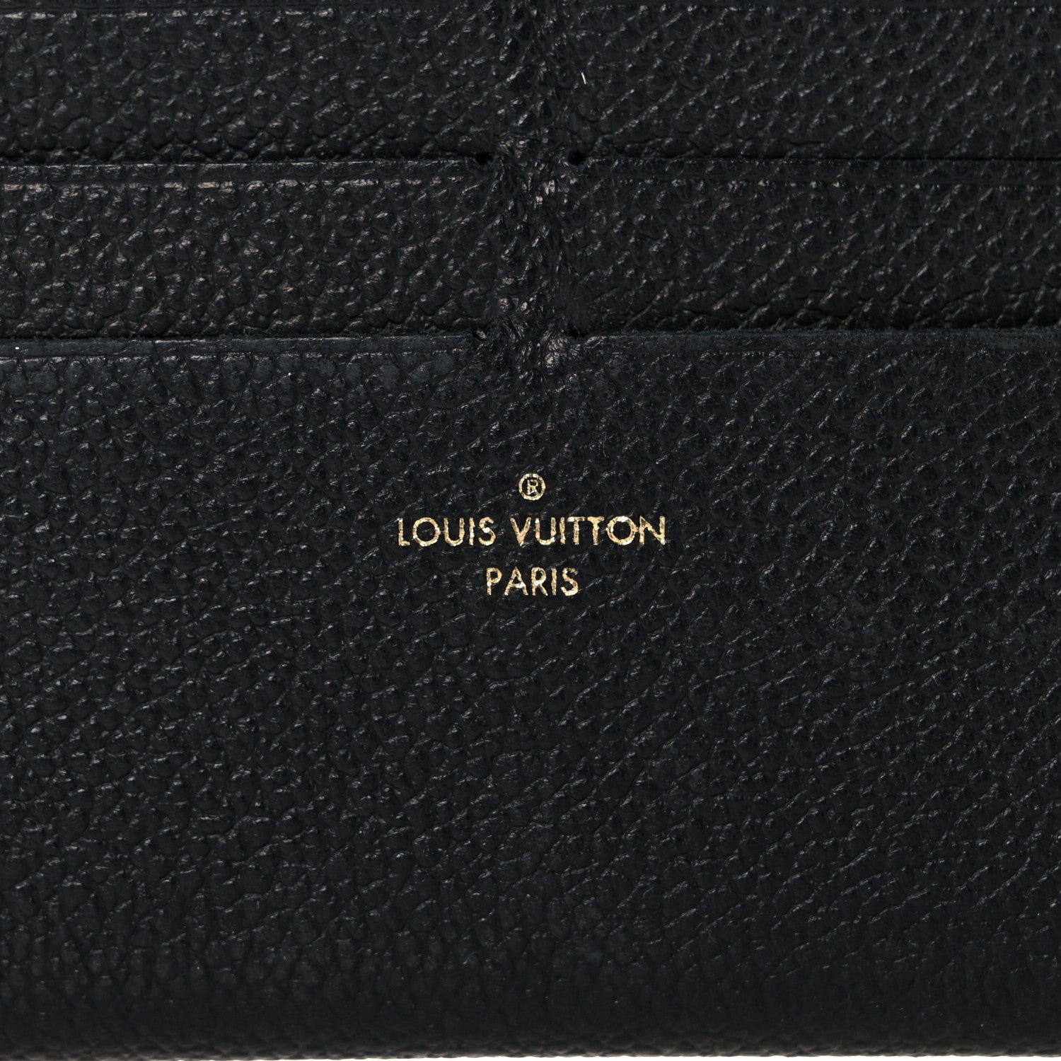 Louis Vuitton Calfskin Felicie Chain Wallet Card Holder Insert Black 6 of 6
