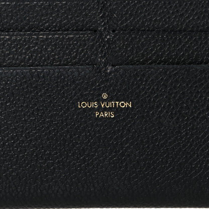 Louis Vuitton Calfskin Felicie Chain Wallet Card Holder Insert Black 6 of 6