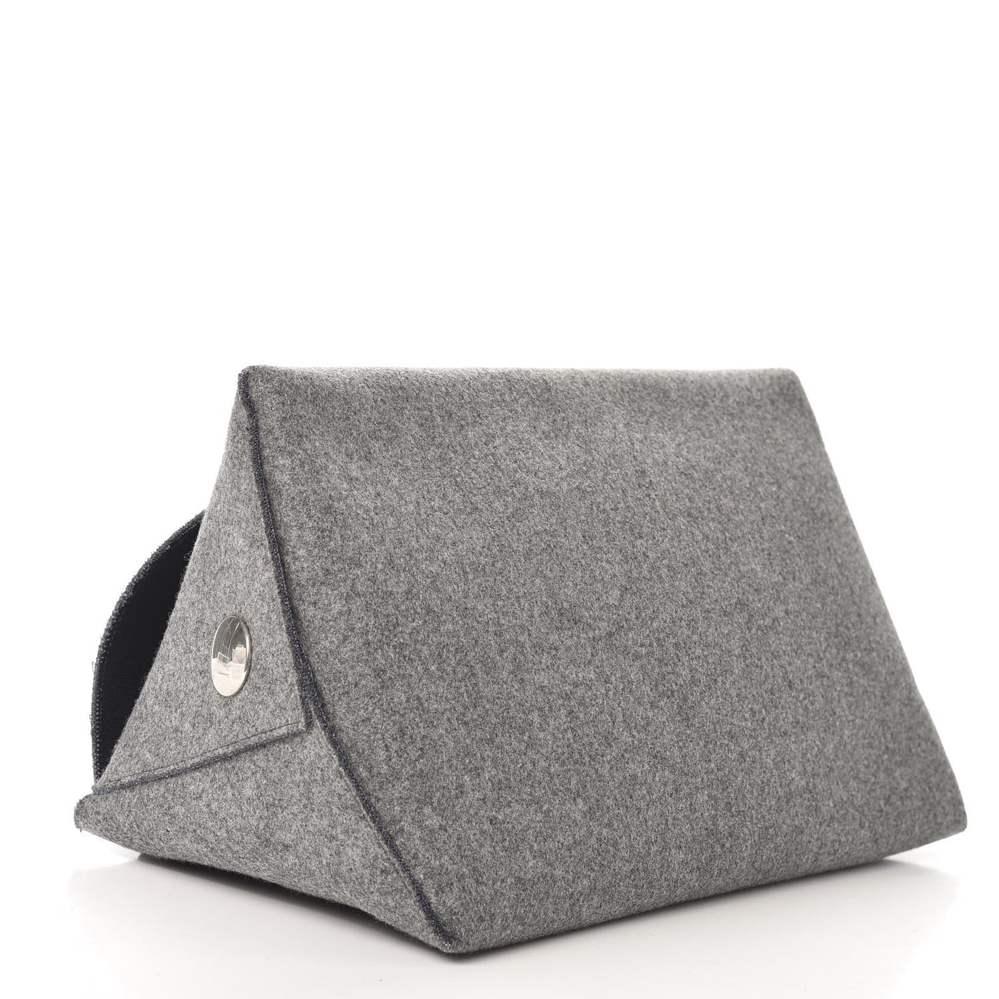 Wool Felt Flap Bag Grey