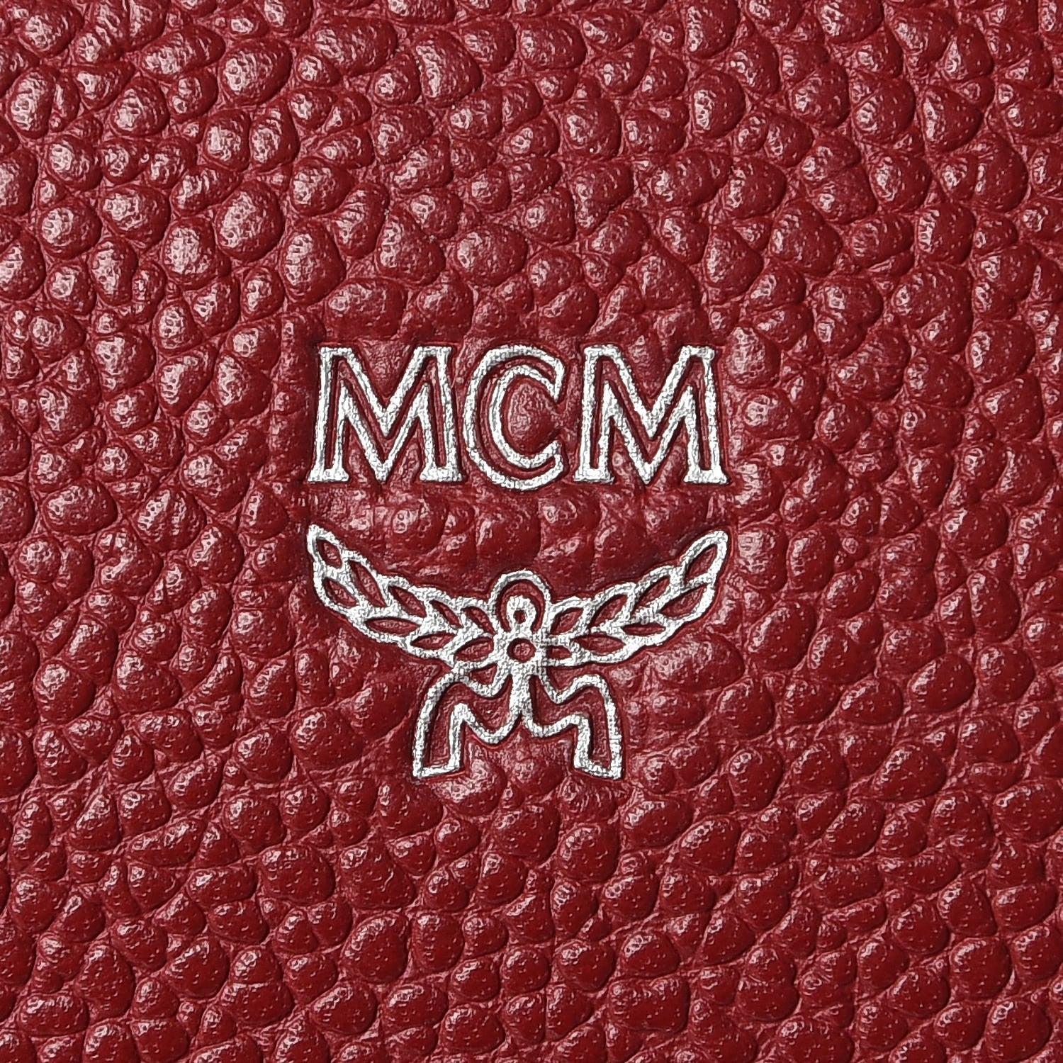 MCM Grained Calfskin Small Ella Boston Burgundy 6 of 17