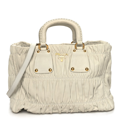 Prada Nappa Gaufre Tote White 1 of 14