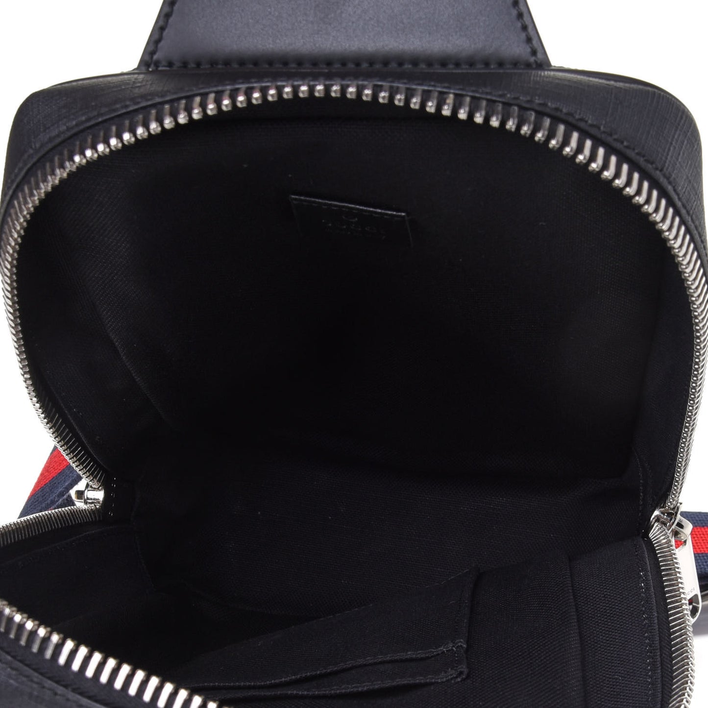 GG Supreme Monogram Web Belt Bag Black Grey