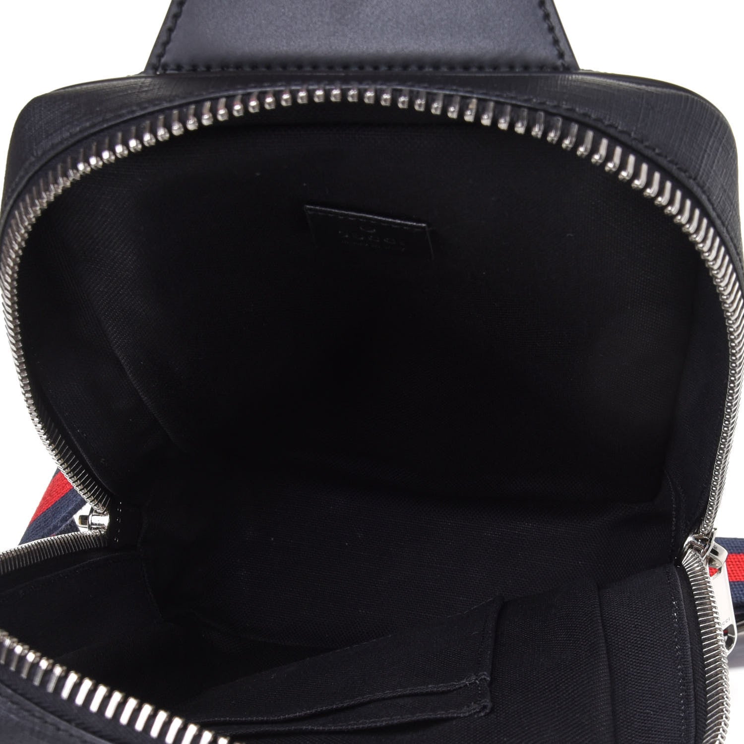 Gucci GG Supreme Monogram Web Belt Bag Black Grey 4 of 4