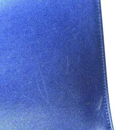Chanel Metallic Patent Calfskin New Medium Boy Flap Blue 15 of 17