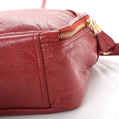 Balenciaga Agneau S Blanket Square Tote Rouge Brique 10 of 10