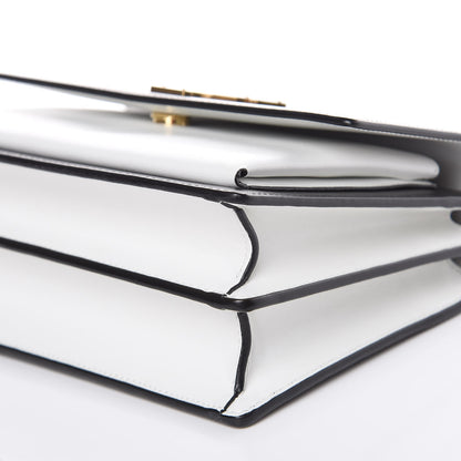 Saint Laurent Calfskin Bi-Color Medium Monogram Sunset Black Pearl White 9 of 9