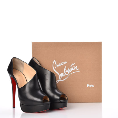 Christian Louboutin Calfskin Verita 150 Booties 42 Black 8 of 8