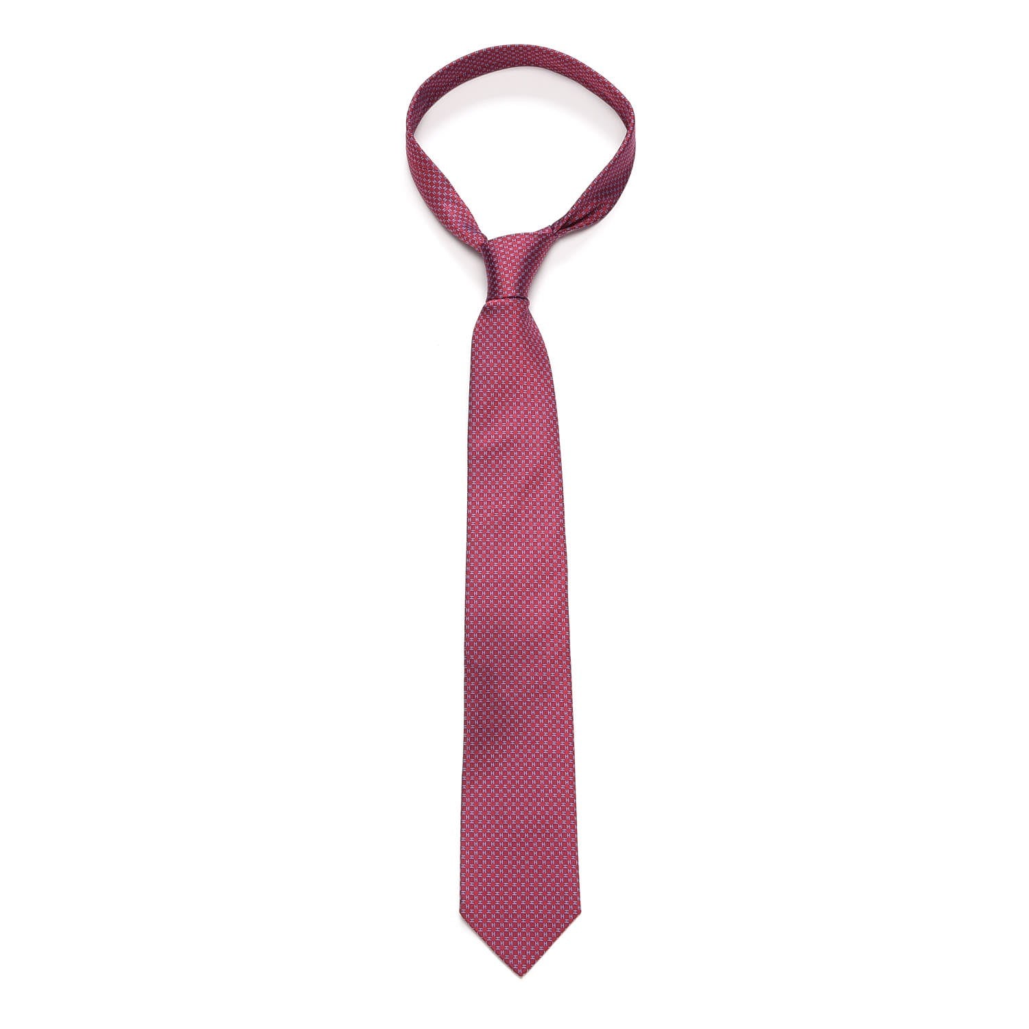Hermes Mens Silk Printed District Neck Tie 1 of 5