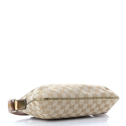 Gucci Metallic Monogram Web Small Flat Messenger Crossbody Pink Gold 4 of 9